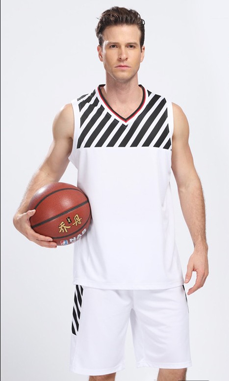 YG1054-2 Men Basketball Uniform Jersey and Shorts Trainning Tank Top Set